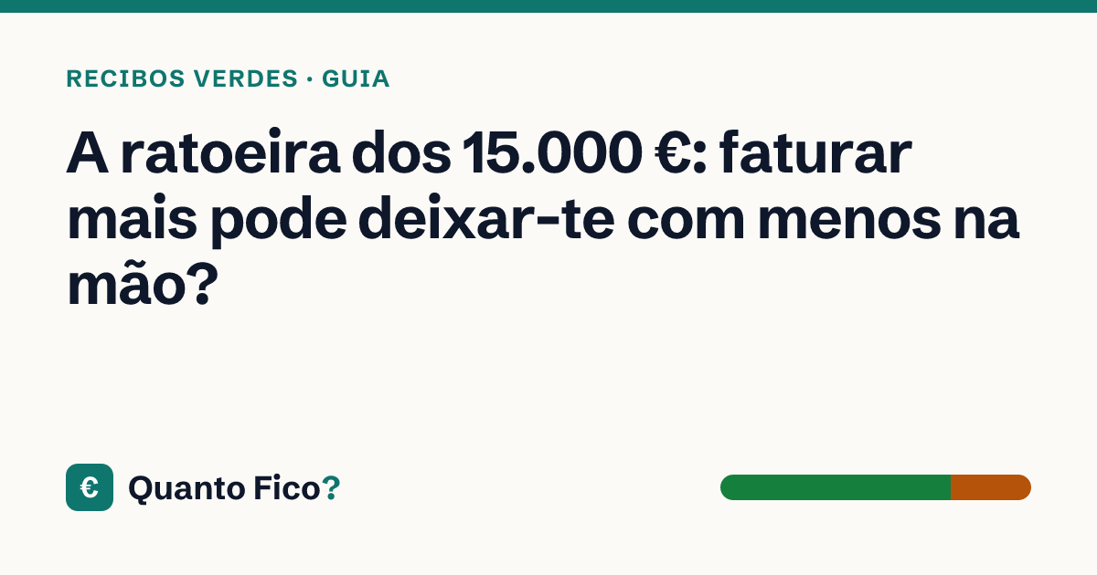 A ratoeira dos 15.000 €: faturar mais pode deixar-te com menos na mão? · Quanto Fico?